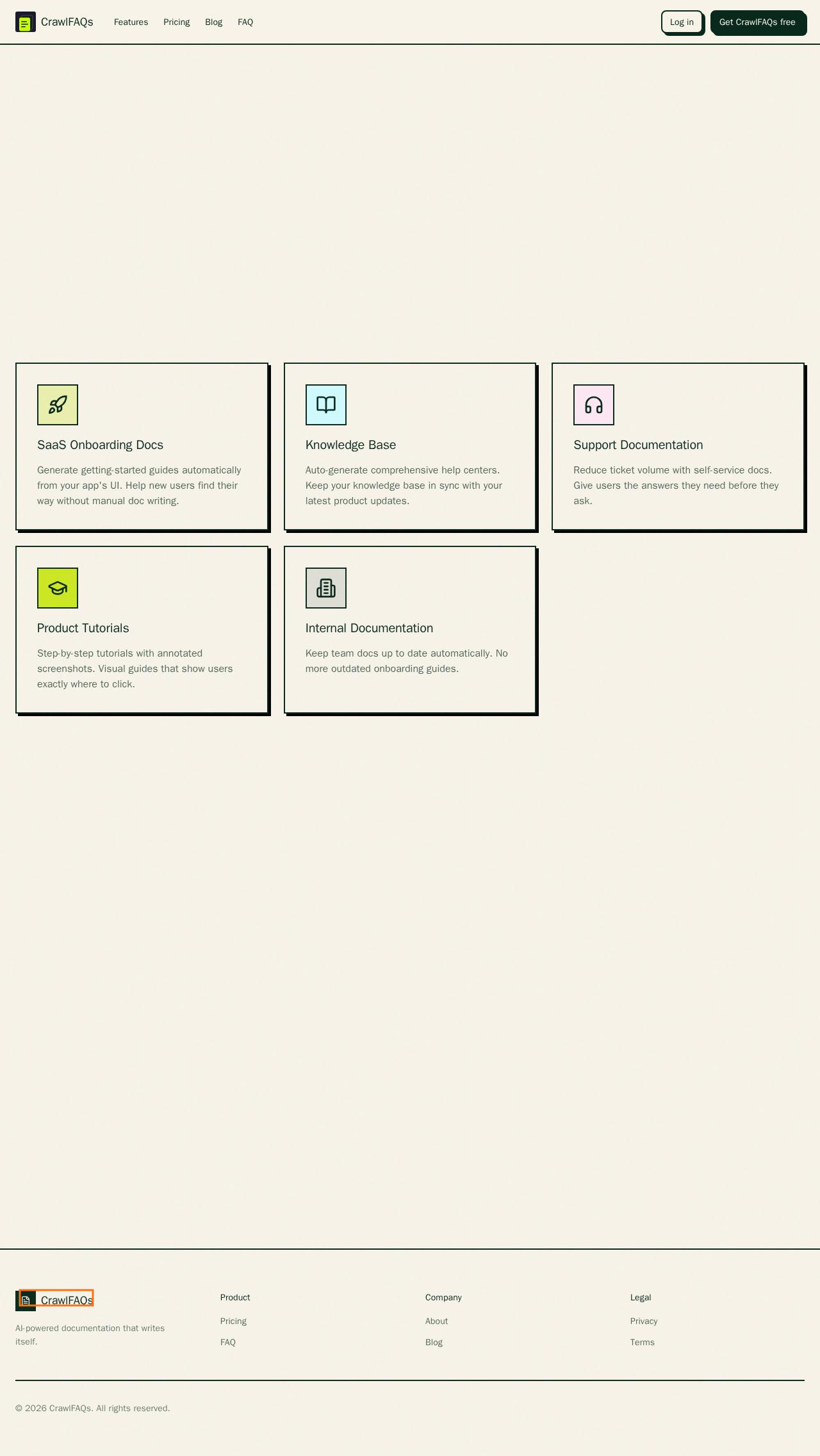 Screenshot for Introduction to CrawlFAQs