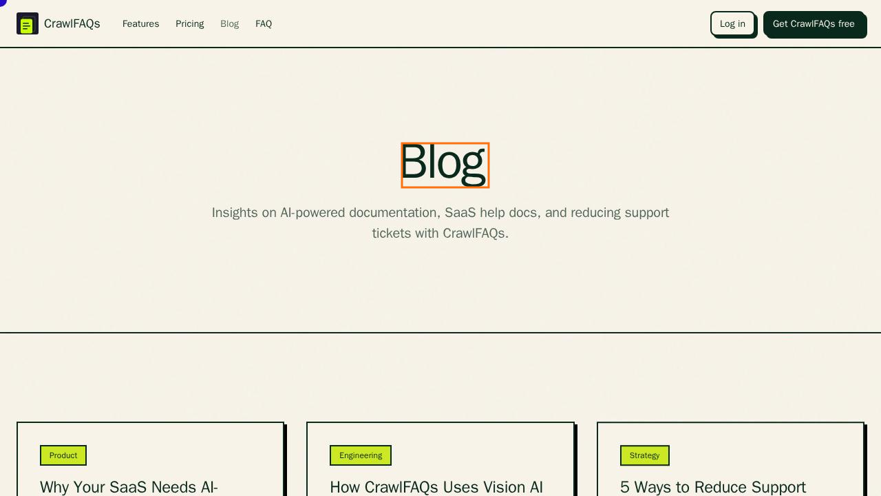 Screenshot for Exploring the Benefits of CrawlFAQs
